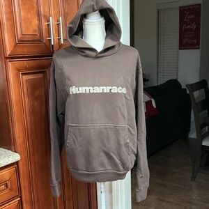 Adidas Humanrace men’s and unisex Brown Hoodie